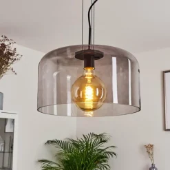 Suspension Tembotalo Noir, 1 lumière