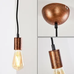 Suspension Tenna Cuivre, 1 lumière