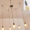 Suspension Tenna Gris, 5 lumières