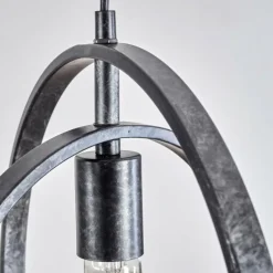 Suspension Tercel Brun foncé, Nickel mat, Noir, 3 lumières