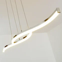 Suspension Thilo LED Chrome, 2 lumières