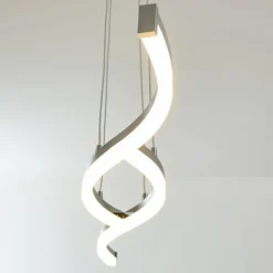 Suspension Thilo LED Chrome, 2 lumières