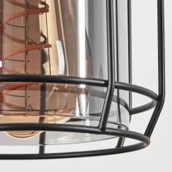 Suspension Thusis Noir, 3 lumières