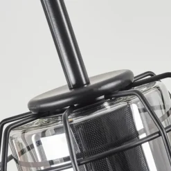 Suspension Thusis Noir, 3 lumières