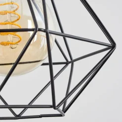 Suspension Tianjin Noir, 5 lumières