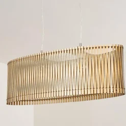 Suspension Timmele Bois clair, 2 lumières