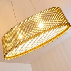 Suspension Timmele Bois clair, 2 lumières