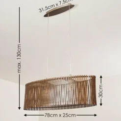 Suspension Timmele Nickel mat, 2 lumières