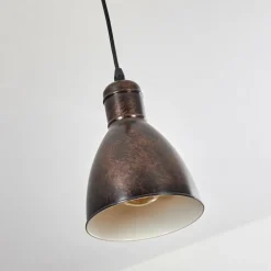 Suspension Timola Rouille, Noir, 1 lumière