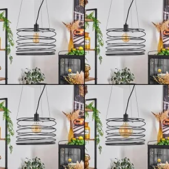 Suspension Tobuna Noir, 1 lumière