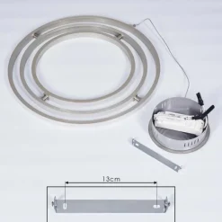 Suspension Toga LED Nickel mat, 3 lumières