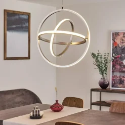 Suspension Toga LED Nickel mat, 3 lumières