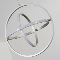 Suspension Toga LED Nickel mat, 3 lumières