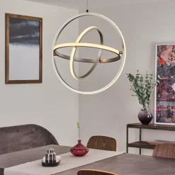 Suspension Toga LED Nickel mat, 3 lumières