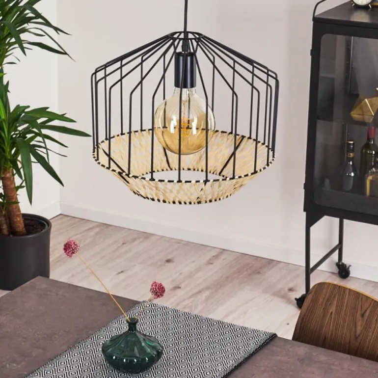 Suspension Tomu Noir, 1 lumière