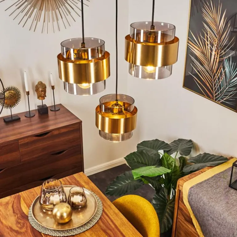 Suspension Traak Noir, 3 lumières