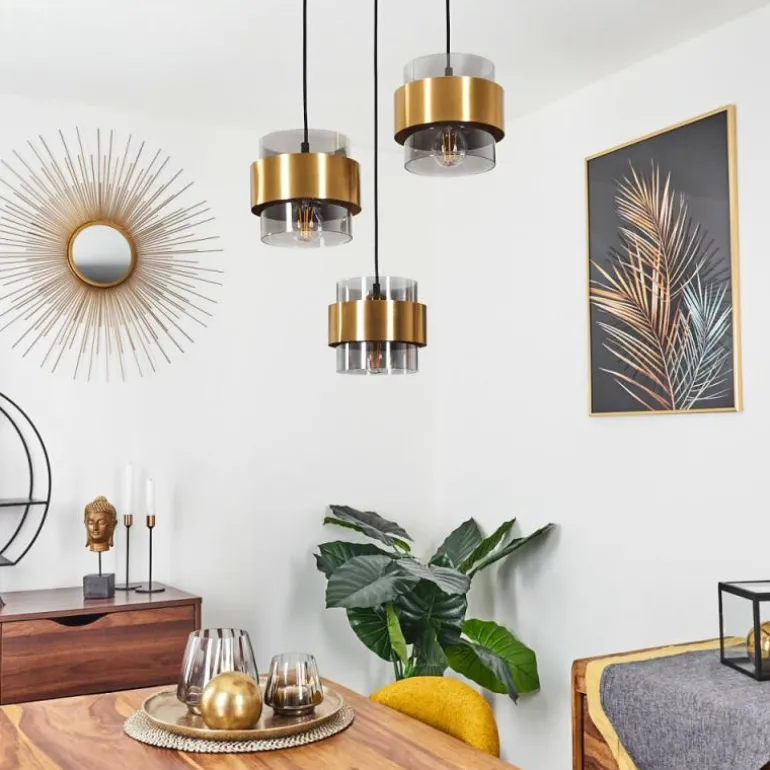 Suspension Traak Noir, 3 lumières