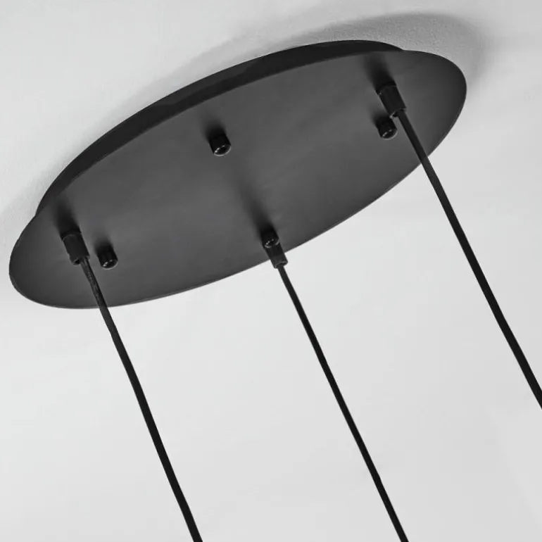 Suspension Traak Noir, 3 lumières