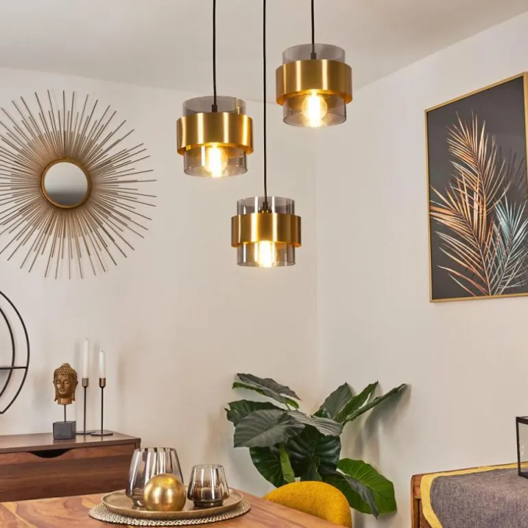 Suspension Traak Noir, 3 lumières