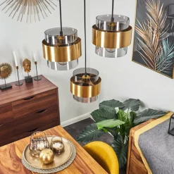 Suspension Traak Noir, 3 lumières