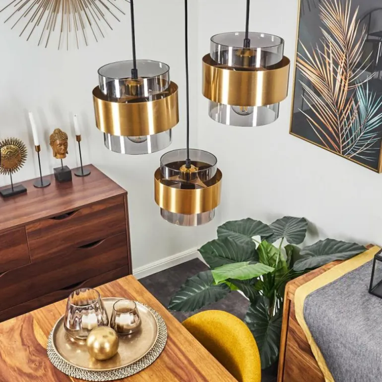 Suspension Traak Noir, 3 lumières