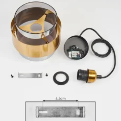 Suspension Traak Noir, 1 lumière