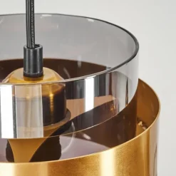 Suspension Traak Noir, 1 lumière