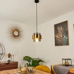 Suspension Traak Noir, 1 lumière