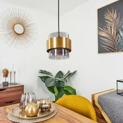 Suspension Traak Noir, 1 lumière