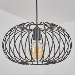 Suspension Trapichera Noir, 1 lumière