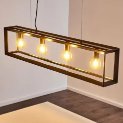 Suspension Traryd Noir, 4 lumières