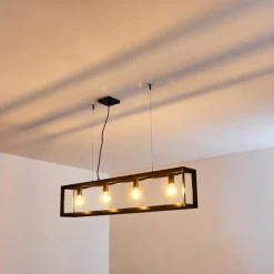 Suspension Traryd Noir, 4 lumières