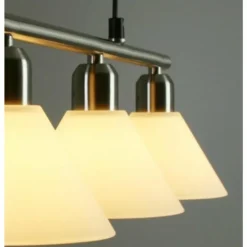 Suspension Trio 3751 Acier inoxydable, Nickel mat, 3 lumières