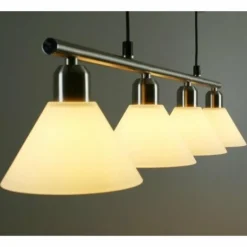 Suspension Trio 3751 Acier inoxydable, Nickel mat, 4 lumières