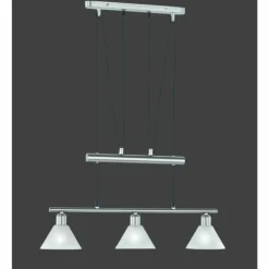 Suspension Trio 3751 Acier inoxydable, Nickel mat, 3 lumières