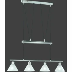 Suspension Trio 3751 Acier inoxydable, Nickel mat, 4 lumières