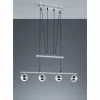 Suspension Trio 8282 LED Chrome, 4 lumières