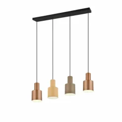 Suspension Trio AGUDO Noir, 4 lumières