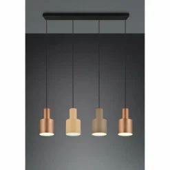 Suspension Trio AGUDO Noir, 4 lumières