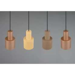 Suspension Trio AGUDO Noir, 4 lumières