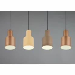 Suspension Trio AGUDO Noir, 4 lumières