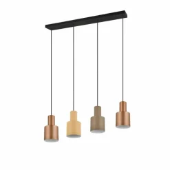 Suspension Trio AGUDO Noir, 4 lumières