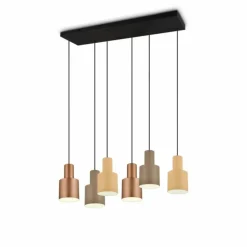 Suspension Trio AGUDO Noir, 6 lumières