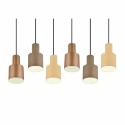 Suspension Trio AGUDO Noir, 6 lumières