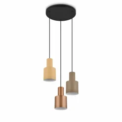 Suspension Trio AGUDO Noir, 3 lumières