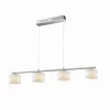 Suspension Trio ALEGRO LED Nickel mat, 4 lumières