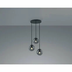 Suspension Trio Balini LED Anthracite, 3 lumières
