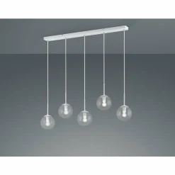 Suspension Trio Balini LED Blanc, 5 lumières