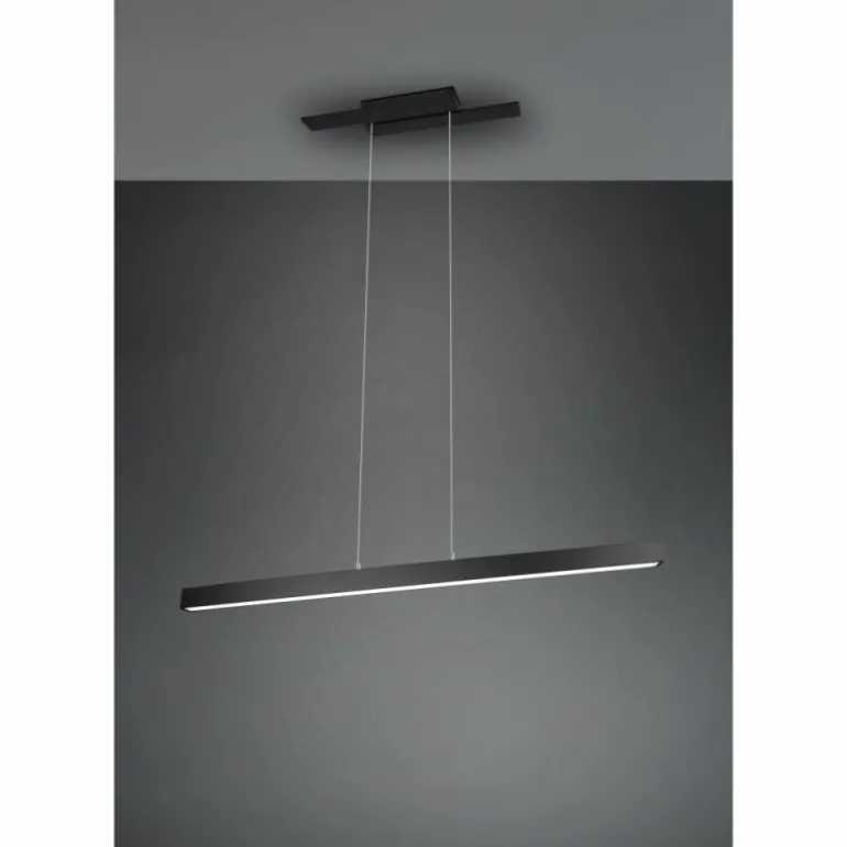 Suspension Trio Belfast LED Noir, 1 lumière