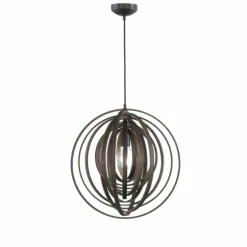 Suspension Trio BOOLAN Brun, 1 lumière